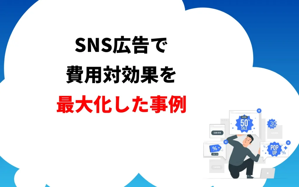 SNS広告で費用対効果を最大化した事例