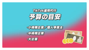 TikTok運用代行の予算の目安