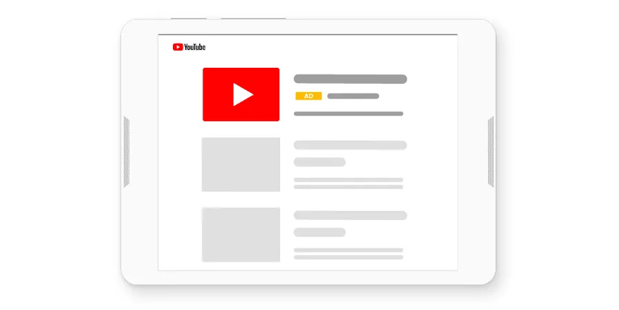 YouTube：インフィード動画広告