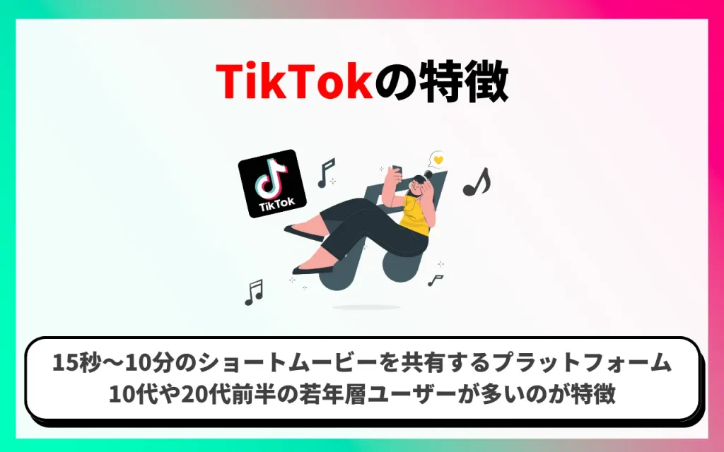 TikTokの特徴の解説