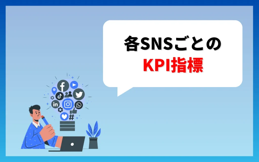 各SNSごとのKPI指標