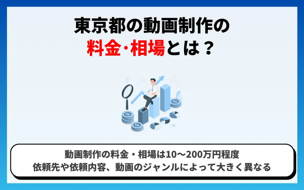 東京都の動画制作の料金・相場とは？