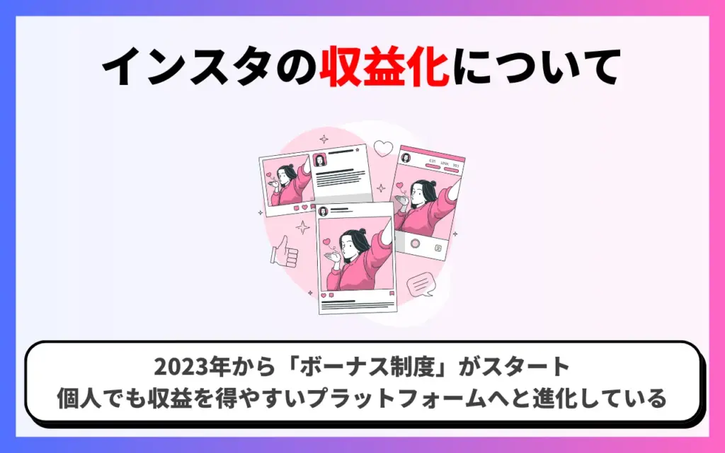 インスタグラムの収益化について