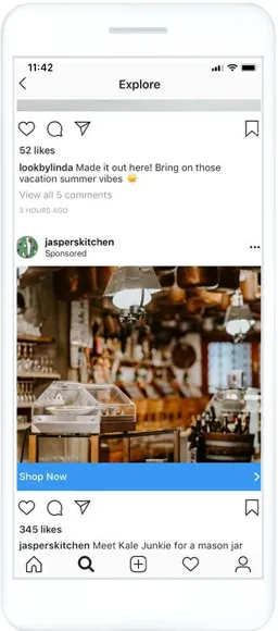 インスタ広告5. Instagram発見タブ