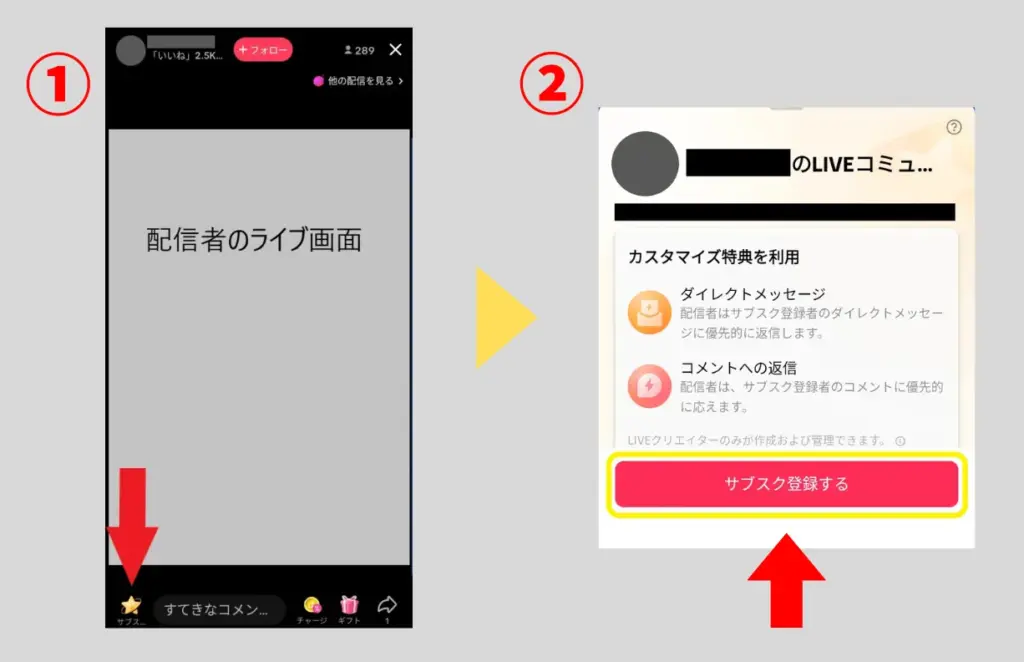 TikTok サブスク1. スマホからの登録・入り方