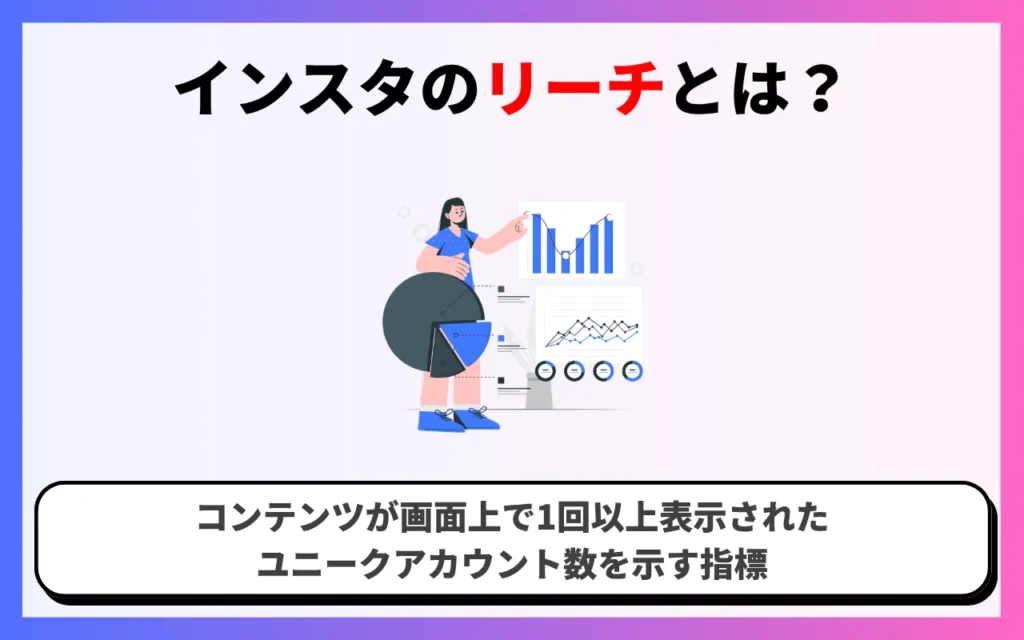 インスタの「リーチ」とは? インスタの「リーチ」とは?